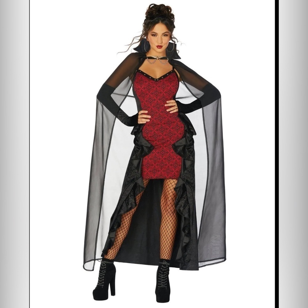 Halloween Vampire Witch Wild For Blood Women’s Costume Size Large
